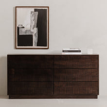 Load image into Gallery viewer, Denman 6 Drawer Dresser Dark Brown