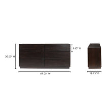 Load image into Gallery viewer, Denman 6 Drawer Dresser Dark Brown