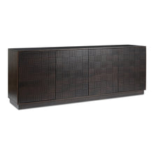 Load image into Gallery viewer, Denman 4 Door Sideboard Dark Brown