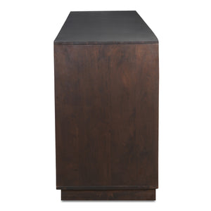 Denman 4 Door Sideboard Dark Brown