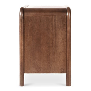 Rye 3 Drawer Nightstand Warm Brown