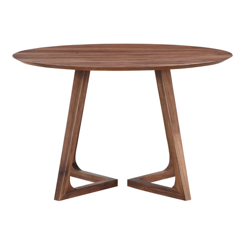 Godenza Round Dining Table Brown