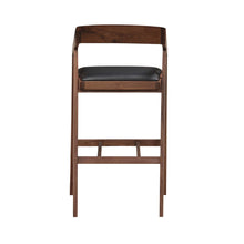 Load image into Gallery viewer, Padma Bar Stool Black Vegan Leather