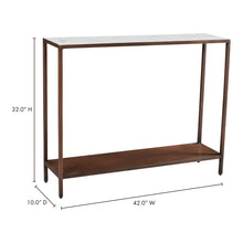 Load image into Gallery viewer, Bottego Console Table Antique Copper