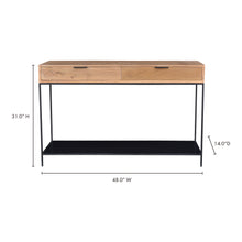 Load image into Gallery viewer, Joliet Console Table Natural