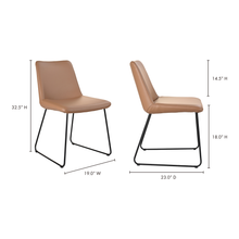 Load image into Gallery viewer, Villa Dining Chair Light Brown - Set Of Two