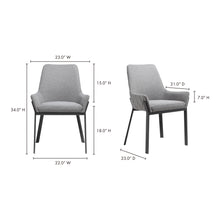 Load image into Gallery viewer, Lloyd Dining Chair Dark Grey - Set Of Two