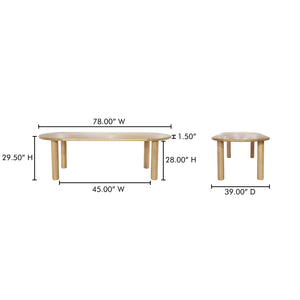 Milo Small Dining Table Oak