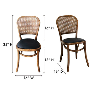 Bedford Dining Chair Light Brown- Set Of Two