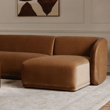 Load image into Gallery viewer, Faye Right Sectional Tan Faux Mohair