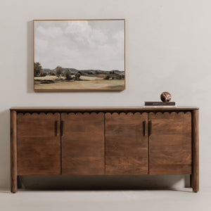 Wiley 4 Door Sideboard Vintage Brown