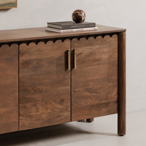 Wiley 4 Door Sideboard Vintage Brown