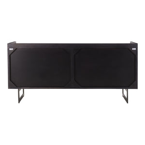 Paloma 6 Drawer Dresser Black Charcoal Grey