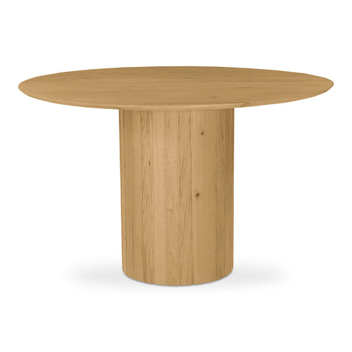 Povera Round Dining Table Natural Oak