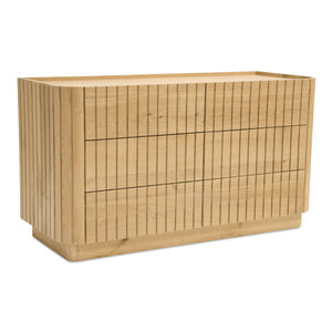 Povera 6 Drawer Dresser Natural Oak