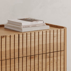 Povera 6 Drawer Dresser Natural Oak