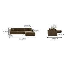 Load image into Gallery viewer, Bryn Sectional Right Heritage Cedar Green