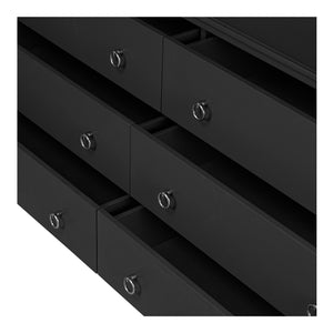 Reagan 6 Drawer Dresser Black