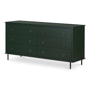 Reagan 6 Drawer Dresser Black