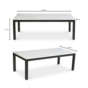 Parson Coffee Table White