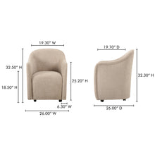 Load image into Gallery viewer, Drava Rolling Dining Chair