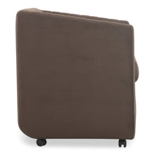 Load image into Gallery viewer, Jane Rolling Dining Chair Brown Velvet