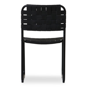 Moma Dining Chair Black Leather- Set Of Two