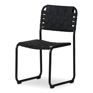 Moma Dining Chair Black Leather- Set Of Two