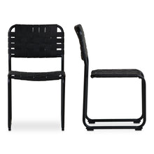 Load image into Gallery viewer, Moma Dining Chair Black Leather- Set Of Two