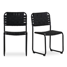 Load image into Gallery viewer, Moma Dining Chair Black Leather- Set Of Two