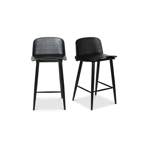 Looey Counter Stool Black (Set Of Two)