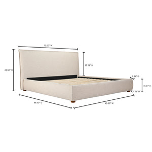 Luzon Queen Bed Wheat