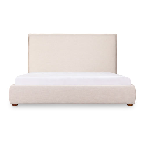 Luzon Queen Bed Tall Headboard Wheat