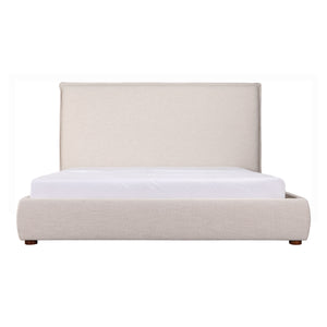 Luzon Queen Bed Tall Headboard Wheat