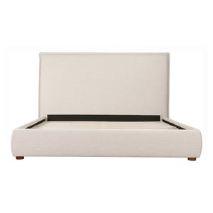 Luzon Queen Bed Tall Headboard Wheat