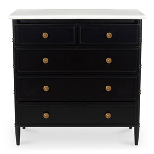 Eleanor 5 Drawer Chest Black