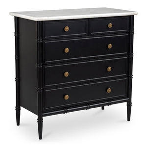 Eleanor 5 Drawer Chest Black