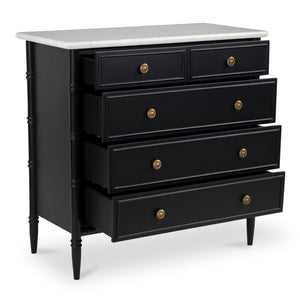 Eleanor 5 Drawer Chest Black