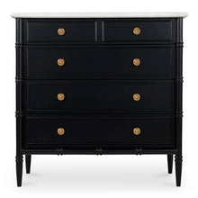 Load image into Gallery viewer, Eleanor 5 Drawer Chest Black