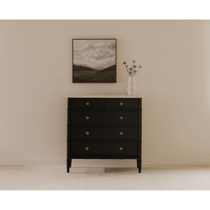 Eleanor 5 Drawer Chest Black