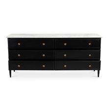 Load image into Gallery viewer, Eleanor 6 Drawer Dresser Black