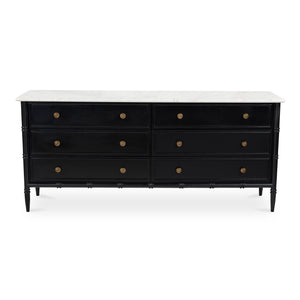 Eleanor 6 Drawer Dresser Black