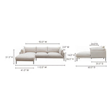 Load image into Gallery viewer, Jamara Left Sectional Sandy Beige