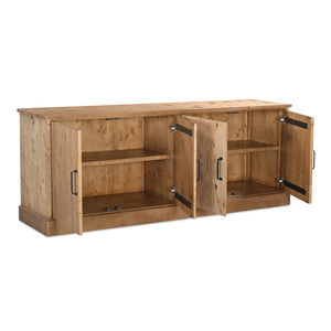 Tade 4 Door Sideboard Honey Pine