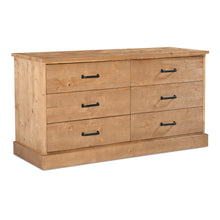 Load image into Gallery viewer, Tade 6 Drawer Dresser Honey Pine