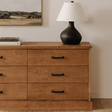 Load image into Gallery viewer, Tade 6 Drawer Dresser Honey Pine