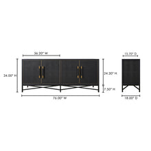 Load image into Gallery viewer, Mako Sideboard Black