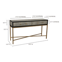 Load image into Gallery viewer, Mako Console Table Grey