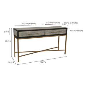 Mako Console Table Grey