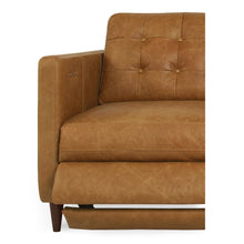 Load image into Gallery viewer, Bridgers Power Recliner Sofa Tan Leather